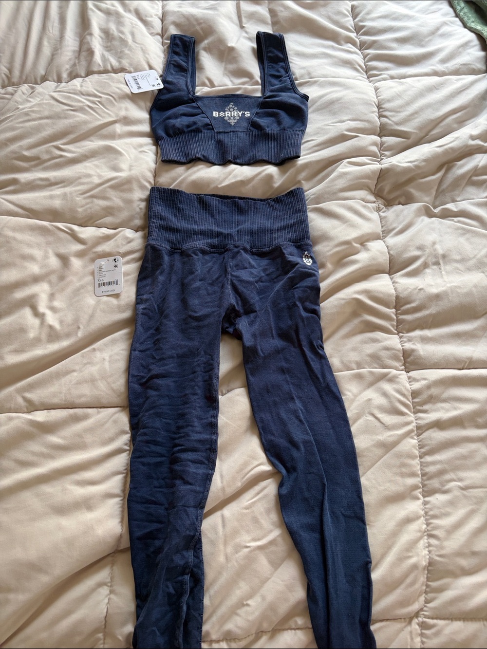 Navy Seamless High-Waist Women's Leggings